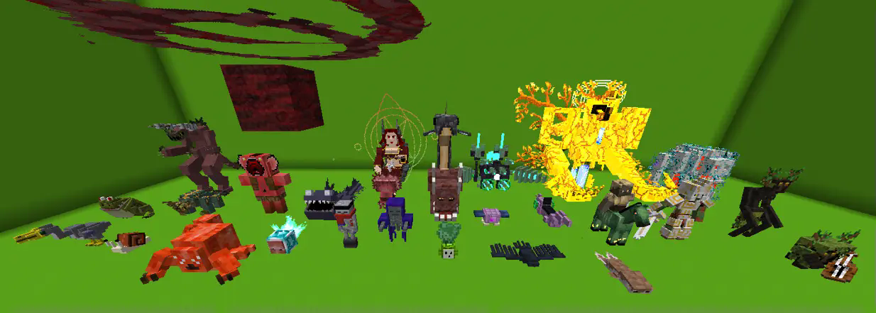 A few (half i think) of the mobs in the mod