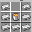 Cauldorn Shape iron lava in middle