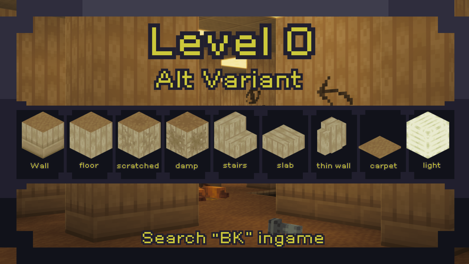 a small list of blocks from the backrooms using a more modern variant