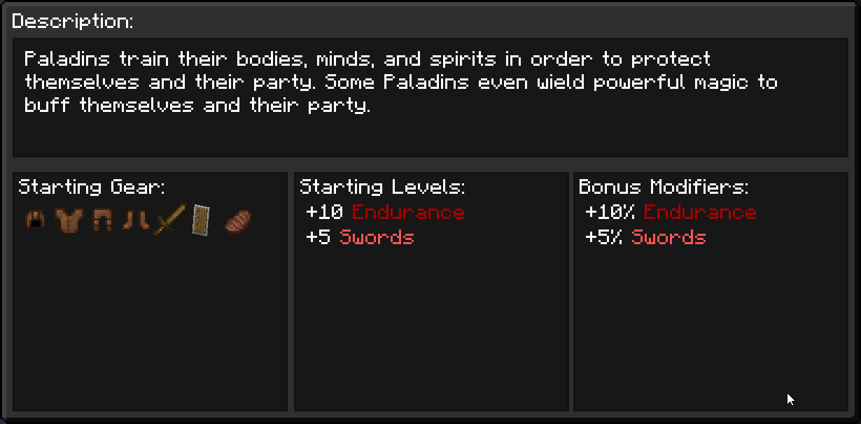 Paladin class
