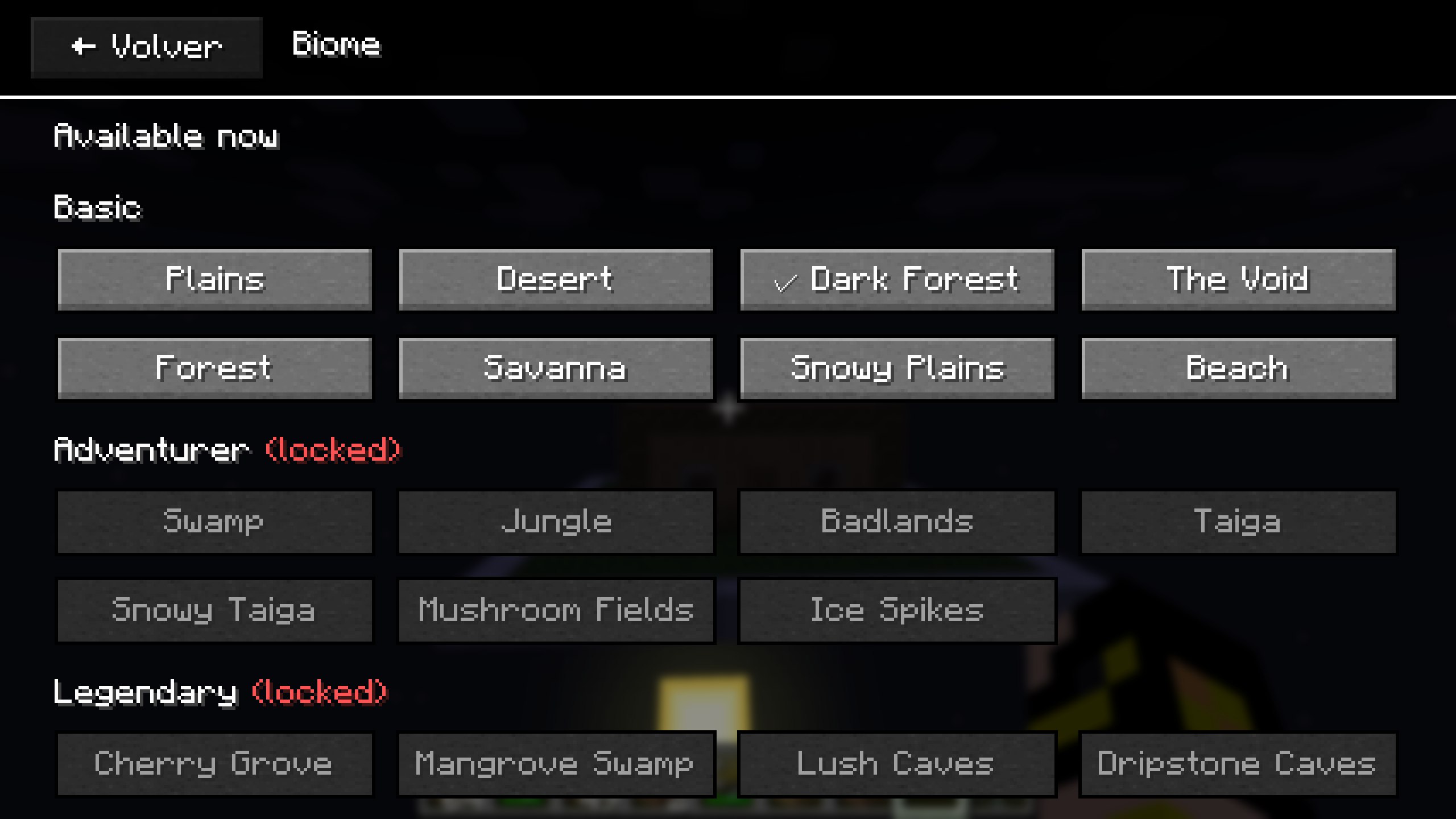 Change your home biome (fully customizable)