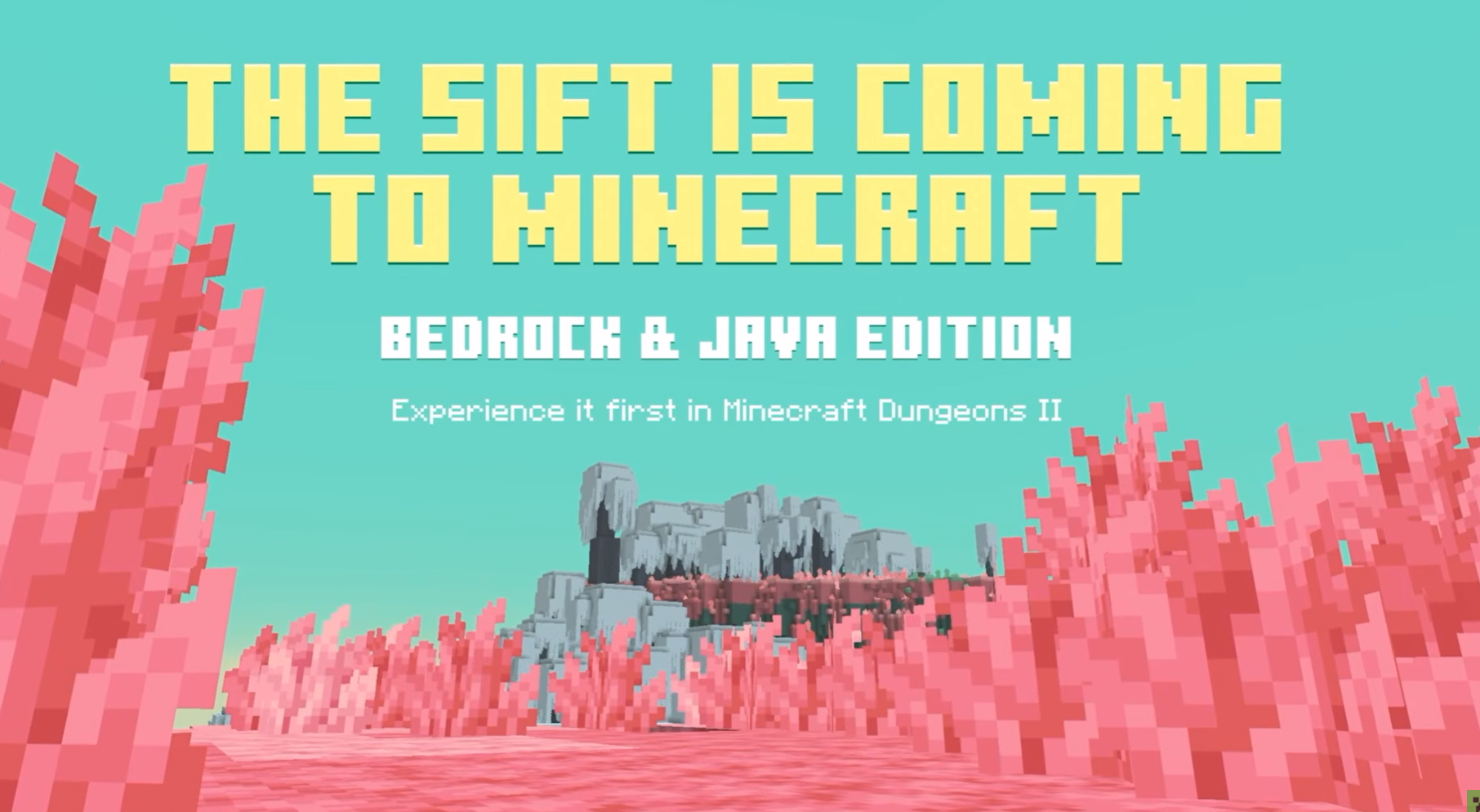 Sift Dimension Announcement Minecraft Live 2026