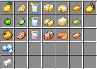 All Items in the mod as of version 1.0.0