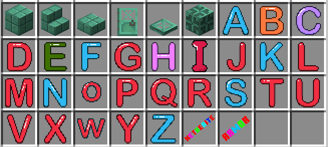 A-Z Letters