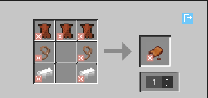 To craft the saddle you need 3 leather at the top of the crafting table. following that two leads in the middle and two iron in the bottom