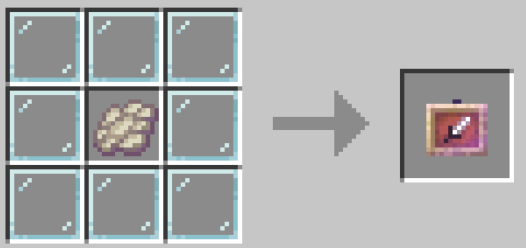 Crafting recipe with a Phantom Membrane surrounded by 8 Glass Panes