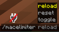 Macelimiter commands