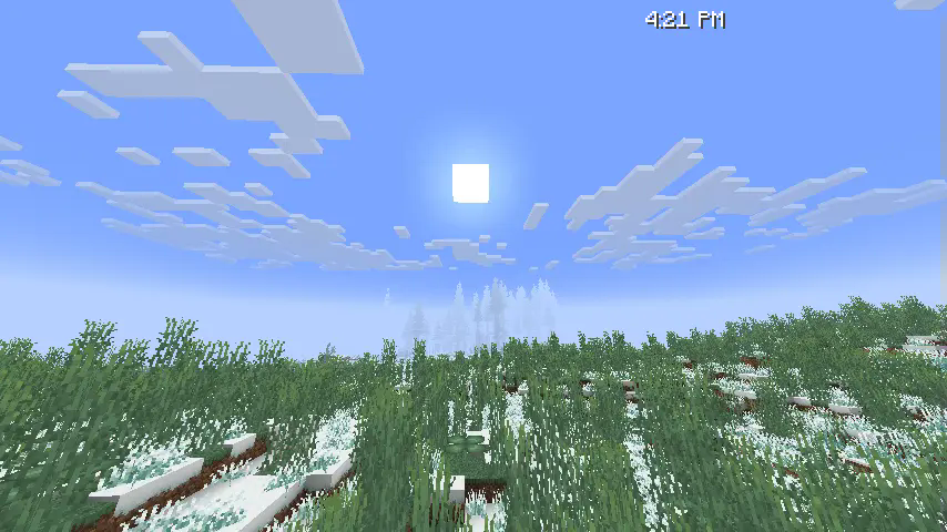 Minecraft equivalent to 4:25 PM