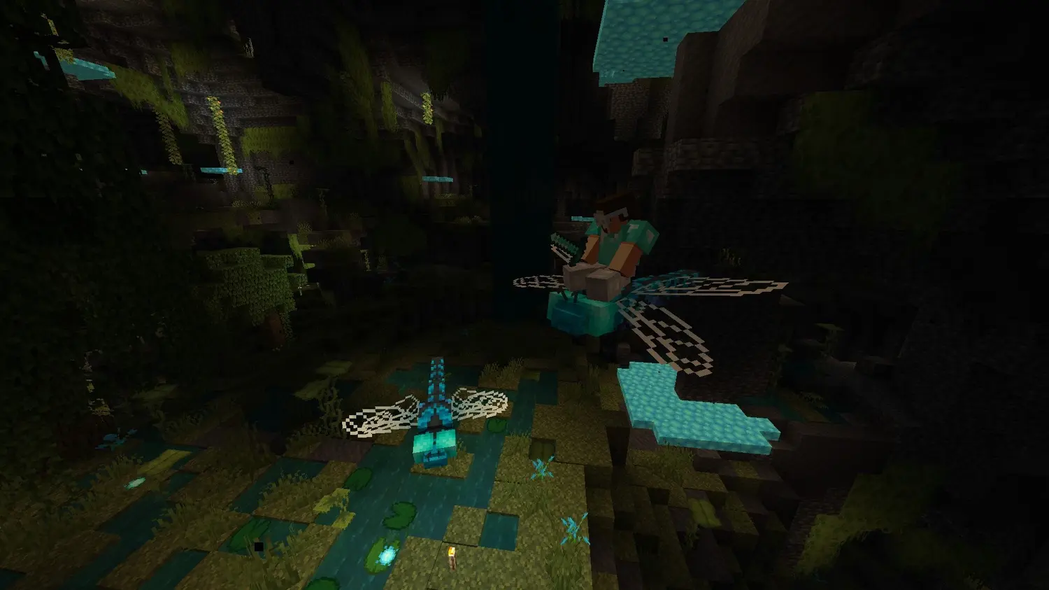 Dragonfly grabbing a player