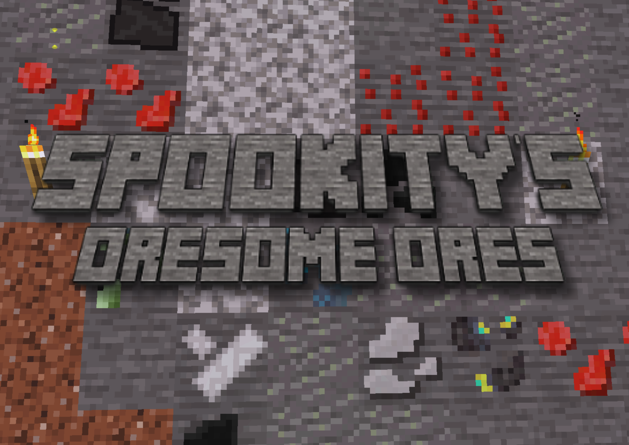 The logo for the mod, including most of the ores, and official title.