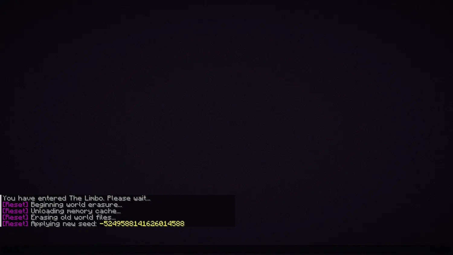 Player waiting in the Limbo.