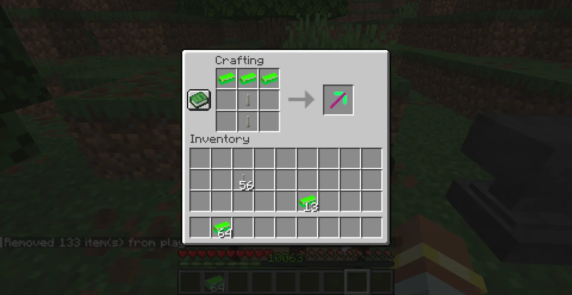 Pickaxe Crafting Recipe