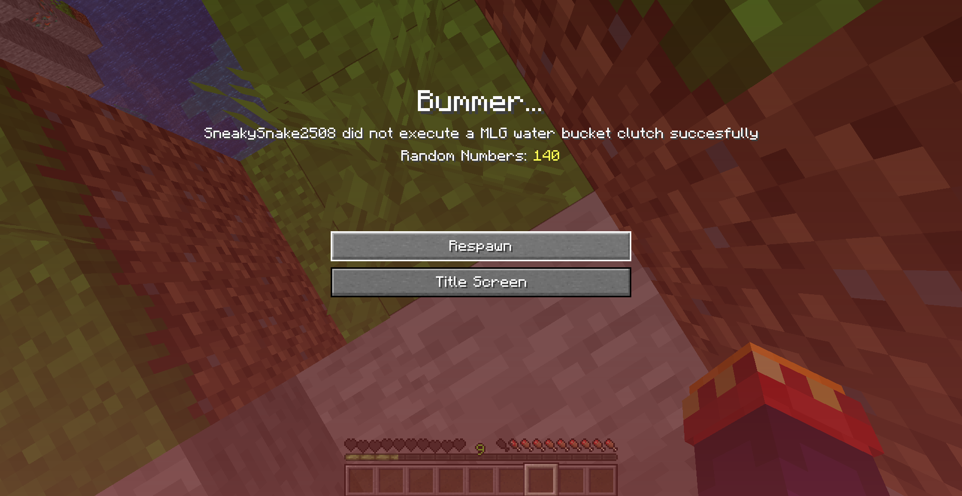 You chuckle at yourself as you read the Death Message and realize how great and funny this mod is.