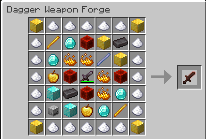 Grand Assassins Dagger Recipe