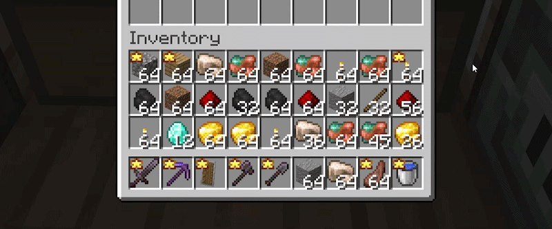 how favorite items react on shift