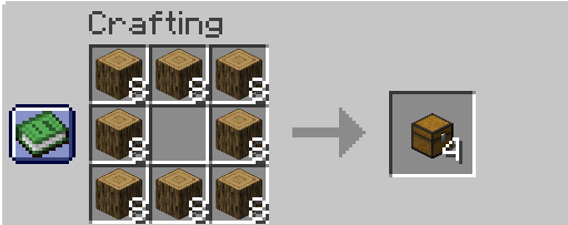 Chest craft from logs