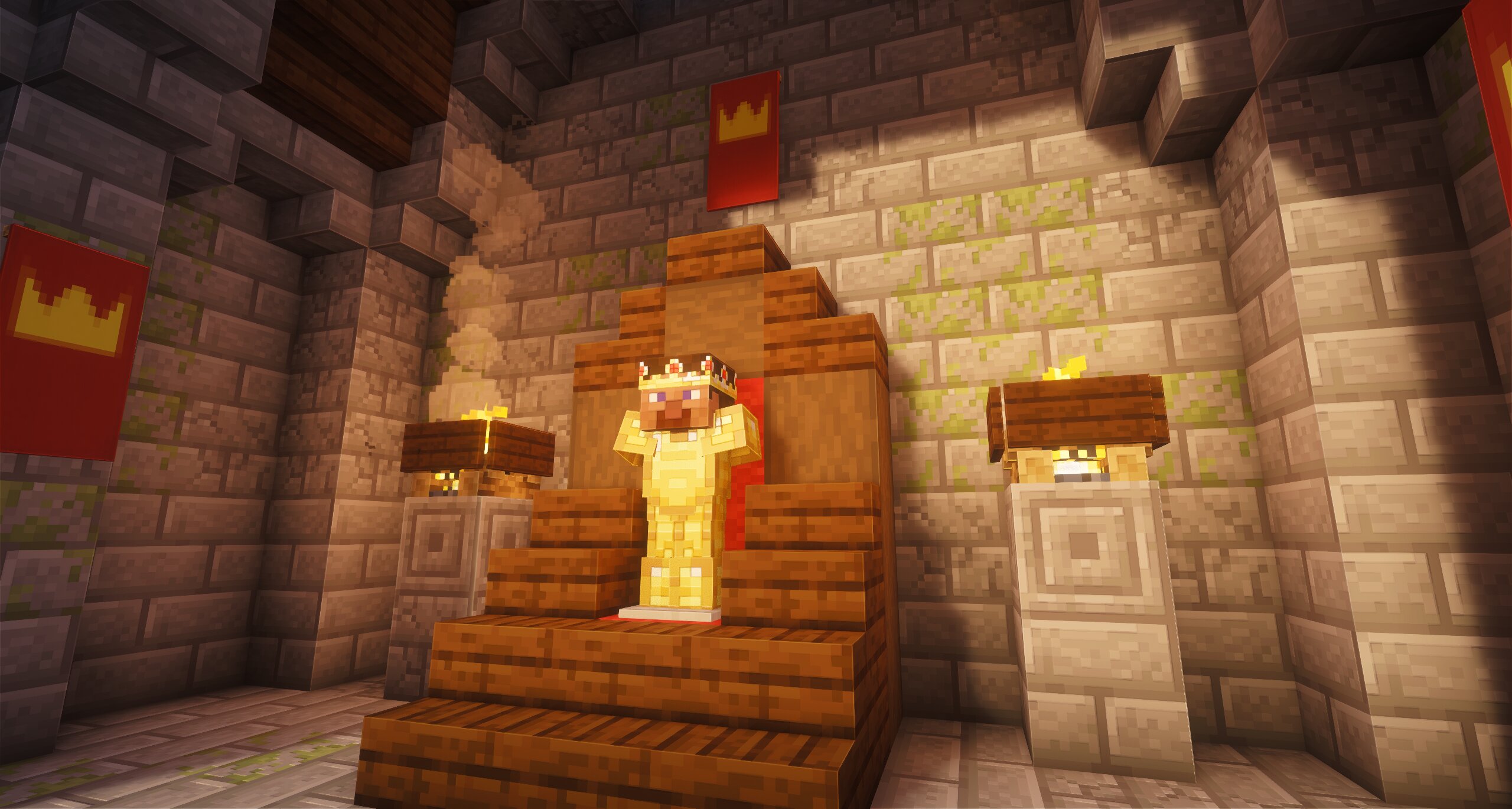Golden Crown with Dune Armor Trim + Redstone