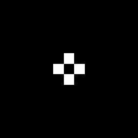 Crosshair black background