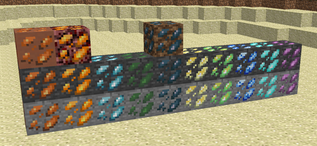 All of the Cobblemon Ores and Stones Retextured on-top of Golden Days Base block textures