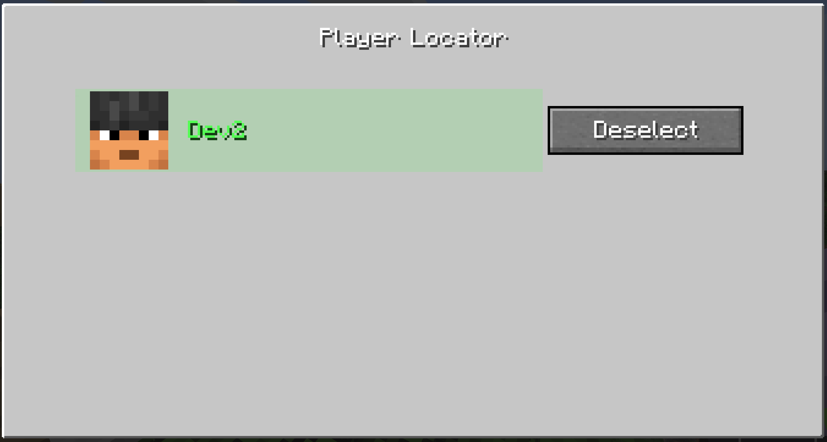 deselection menu