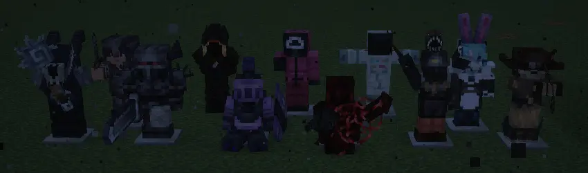 Modded Armour Showcased on the Mannequins