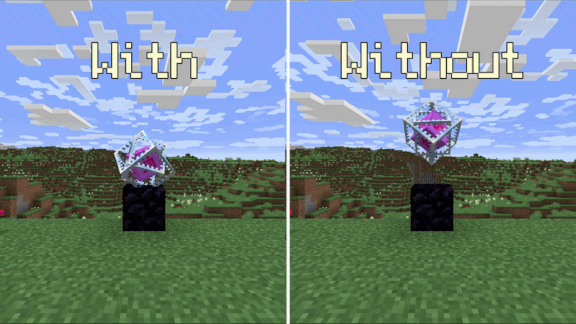 explotion particles comparation