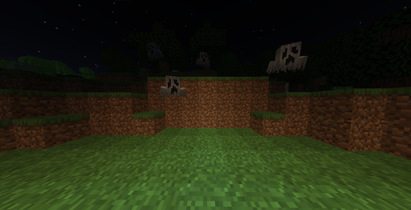 Some Shy Spirits at night