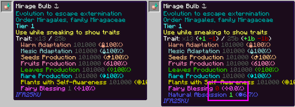 Magic plant traits