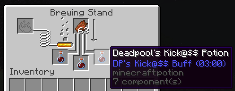 Awkward Potion + Rotten Flesh = DP Potion