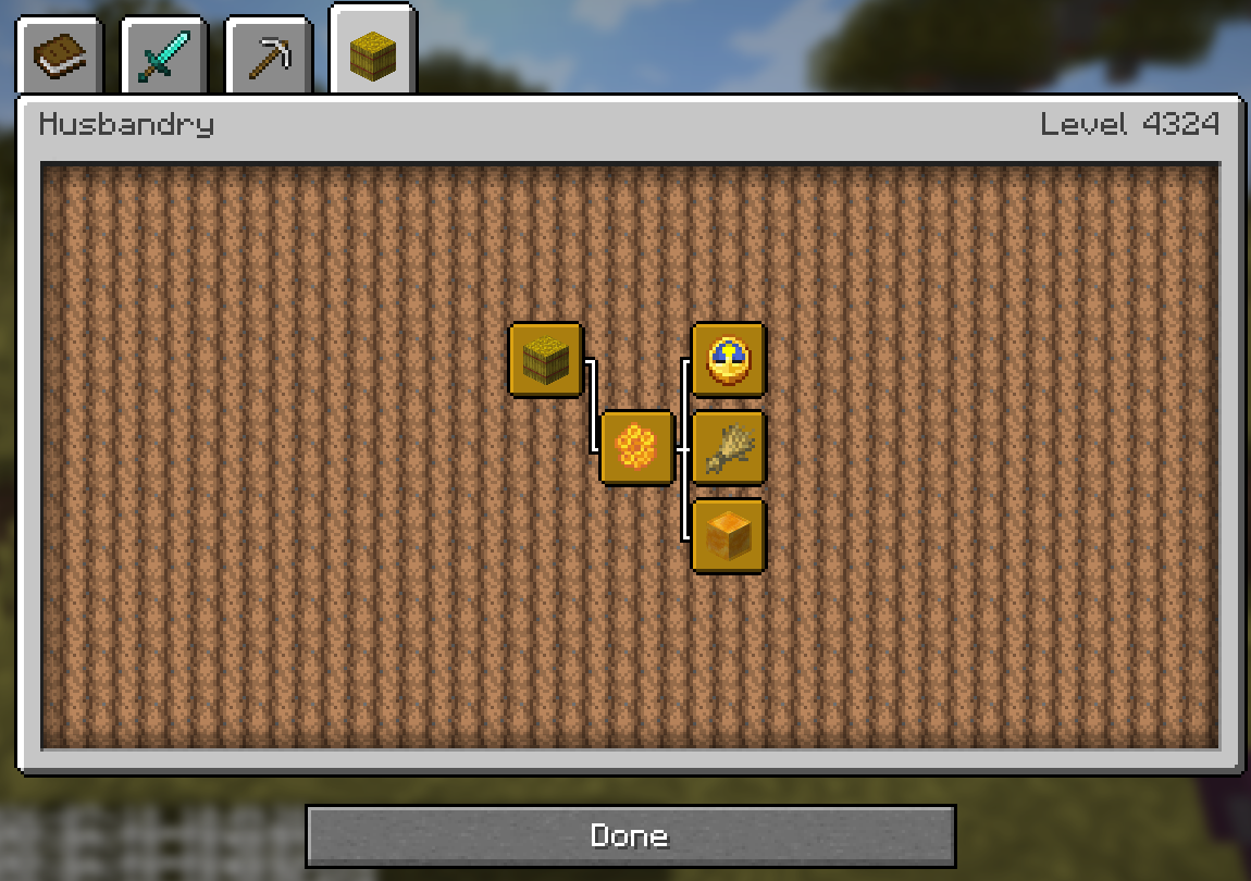 Husbandry Tab