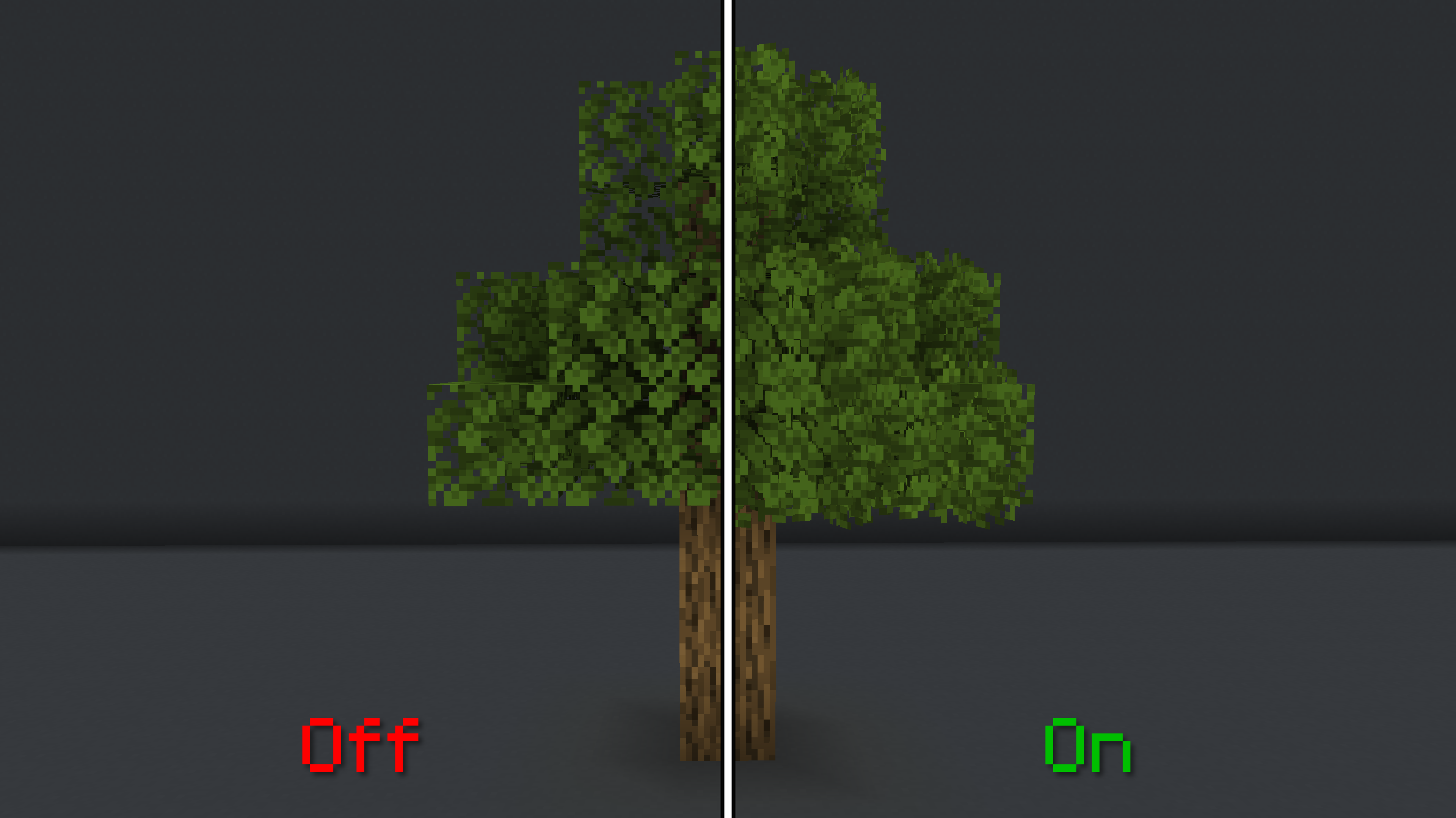 Oak Tree On vs Off