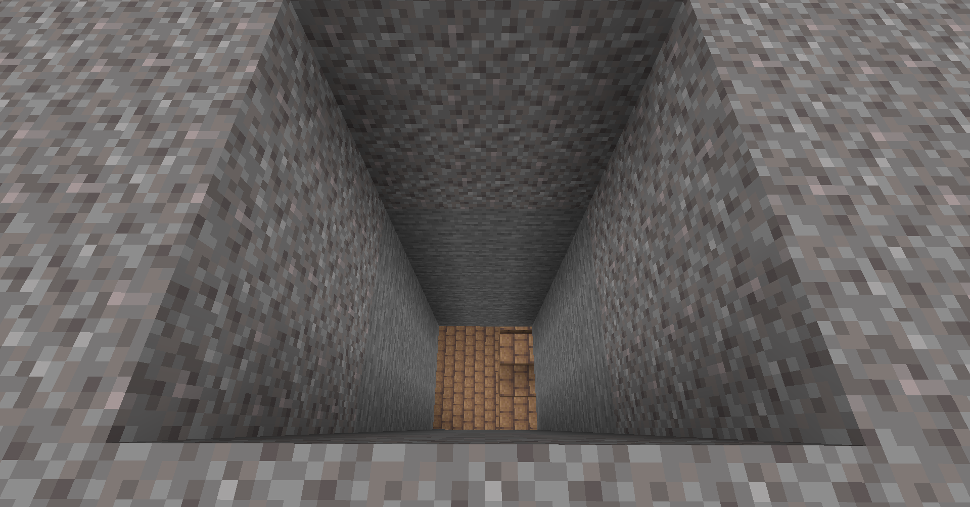 a hole dug to reach the start of the lost city