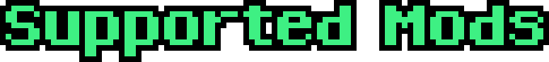 Supported Mods