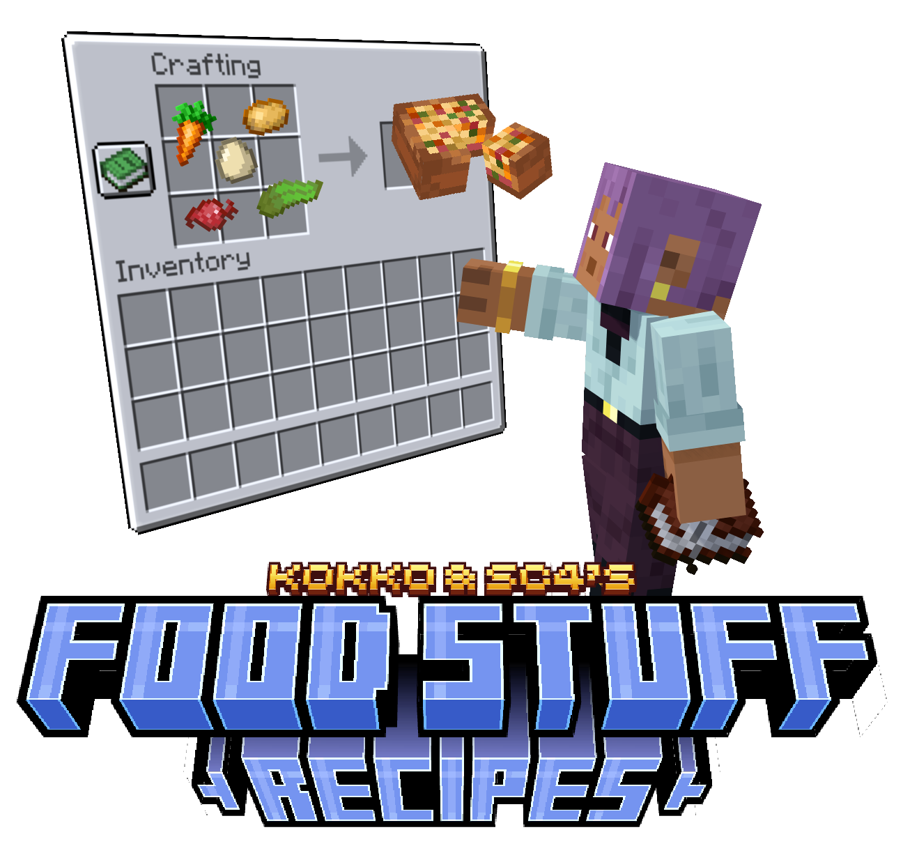 Kokko & SC4's Food Stuff showing off the main recipe of the datapack