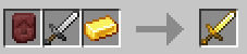 iron sword to golden sword