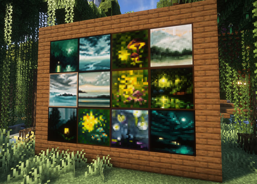 2x2 paintings included in the pack (for more view the gallery)