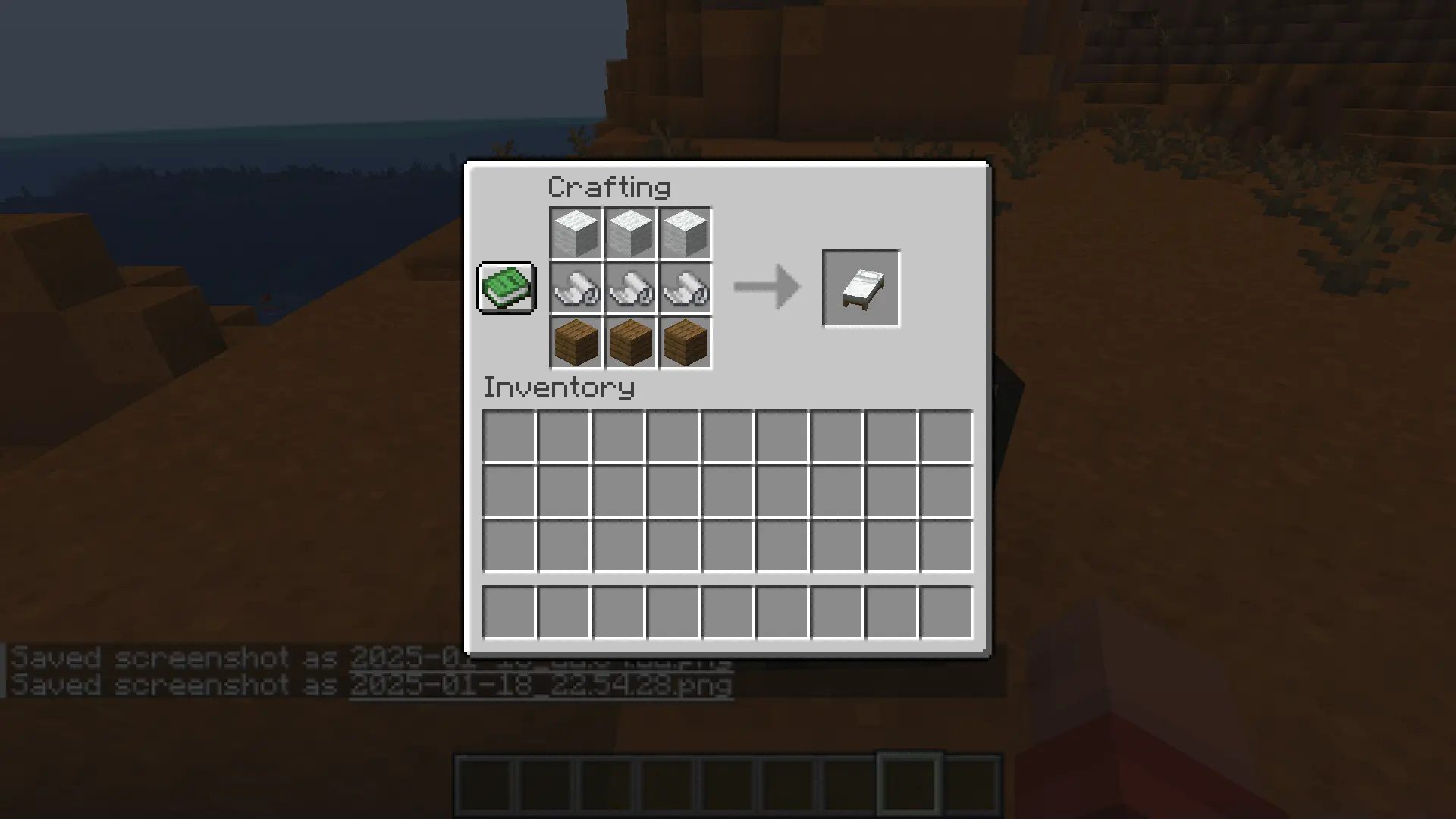 Bed Crafting Recipe