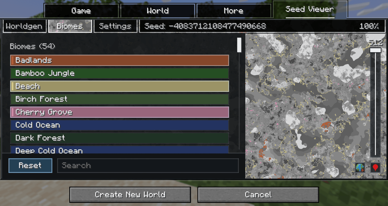 Biome highlighter