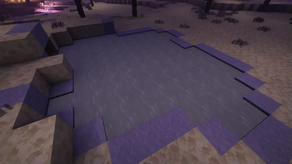 Pool of End Acid with the Rethinking Voxels Shader Pack