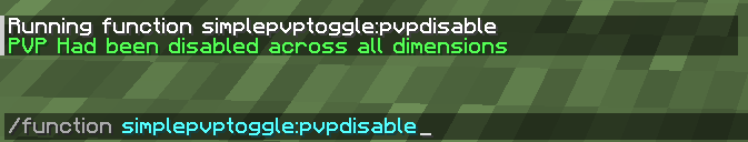 Simple PVP Toggle Datapack Minecraft Data Pack