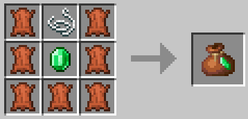 crafted with 7 leather in a U shape, emerald in the middle, and a piece of sting on top.