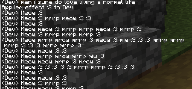 Meowing