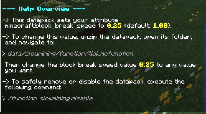 help menu