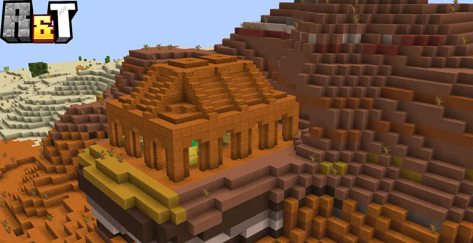 Naturaly generated Badlands Temple