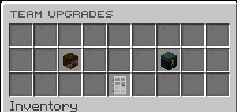 Team upgrades GUI for member slots and shared chest rows