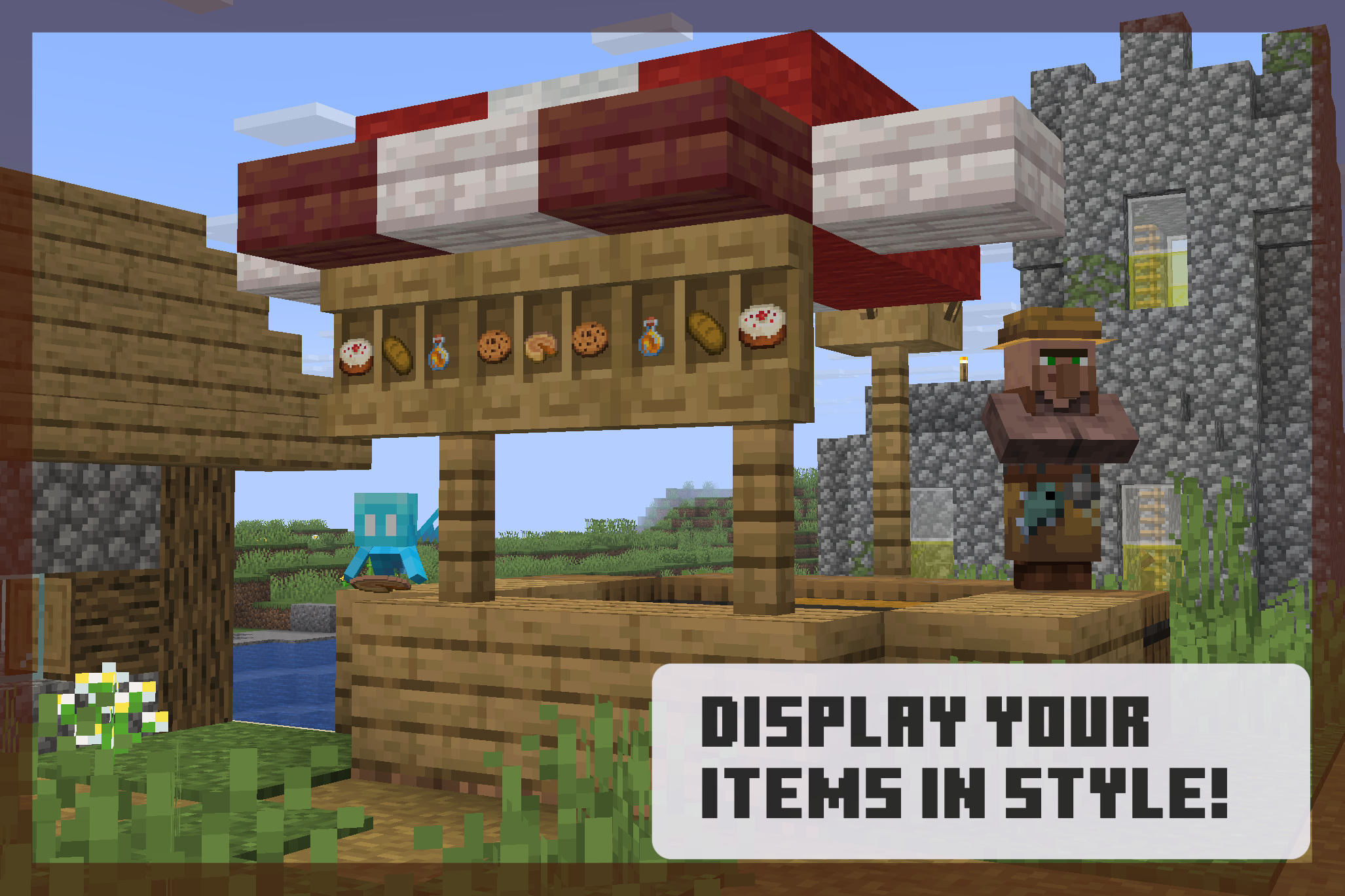 A small shop using shelves to display the items they sell.