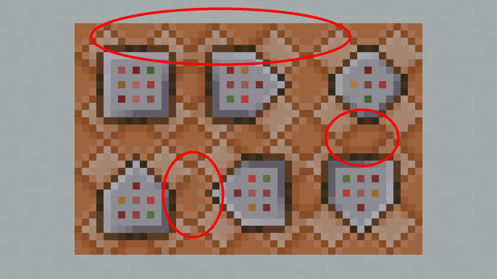 Highlighted issues with the background