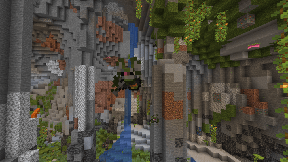 Lush bats in a lush cave