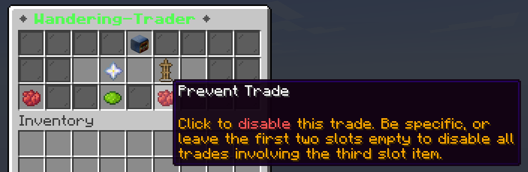 Helpful Tip For 'Prevent Trade'