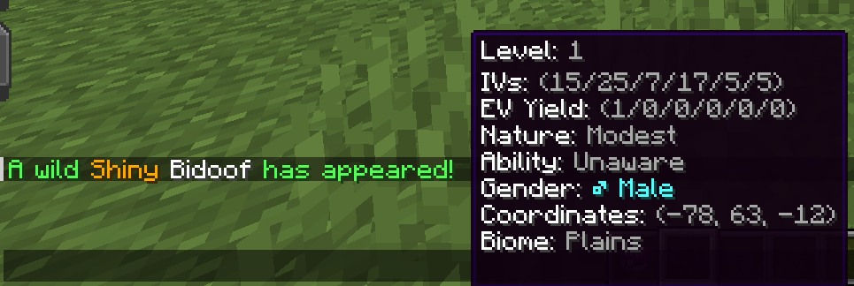 Hoverable stats
